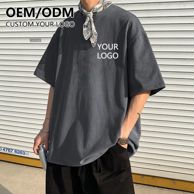 Custom 280gsm Cotton Tshirt with Embroidered Logo Slim Fit Commute OEM ODM Bulk Supplier,Changsha Fancy Apparel Co.,Ltd.,Custom 280gsm Cotton Tshirt with Embroidered Logo Slim Fit Commute OEM ODM Bulk Supplier