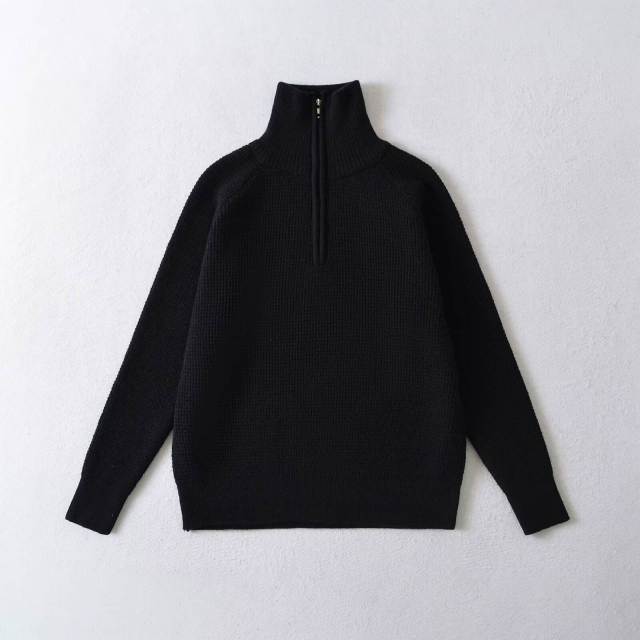 Autumn Winter Men Half Zip Sweater Warm Stand Collar Waffle Knit Pullover Thermal Textured Knitwear Long Sleeve Quarter Zip Sweaters,Changsha Fancy Apparel Co.,Ltd.,Autumn Winter Men Half Zip Sweater Warm Stand Collar Waffle Knit Pullover Thermal Textured Knitwear Long Sleeve Quarter Zip Sweaters