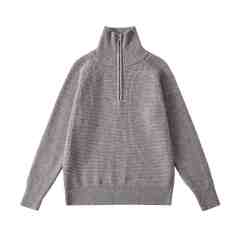 Custom Logo Men Half Zip Waffle Knit Sweater Vintage Oversized Quarter Zip Pullover Stand Collar Warm Textured Knitwear Men Sweaters,Changsha Fancy Apparel Co.,Ltd.,Custom Logo Men Half Zip Waffle Knit Sweater Vintage Oversized Quarter Zip Pullover Stand Collar Warm Textured Knitwear Men Sweaters