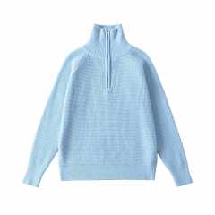 Minimalist Men Half Zip Knit Pullover Solid Color Waffle Texture Sweater Casual Business Style Quarter Zip Stand Collar Knitwear Men,Changsha Fancy Apparel Co.,Ltd.,Minimalist Men Half Zip Knit Pullover Solid Color Waffle Texture Sweater Casual Business Style Quarter Zip Stand Collar Knitwear Men
