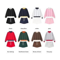 Custom Logo Mock Neck Fleece Sweatshirt with 350G Thickened Fabric Women Pullover Top for Autumn Wholesale Bulk,Changsha Fancy Apparel Co.,Ltd.,Custom Logo Mock Neck Fleece Sweatshirt with 350G Thickened Fabric Women Pullover Top for Autumn Wholesale Bulk