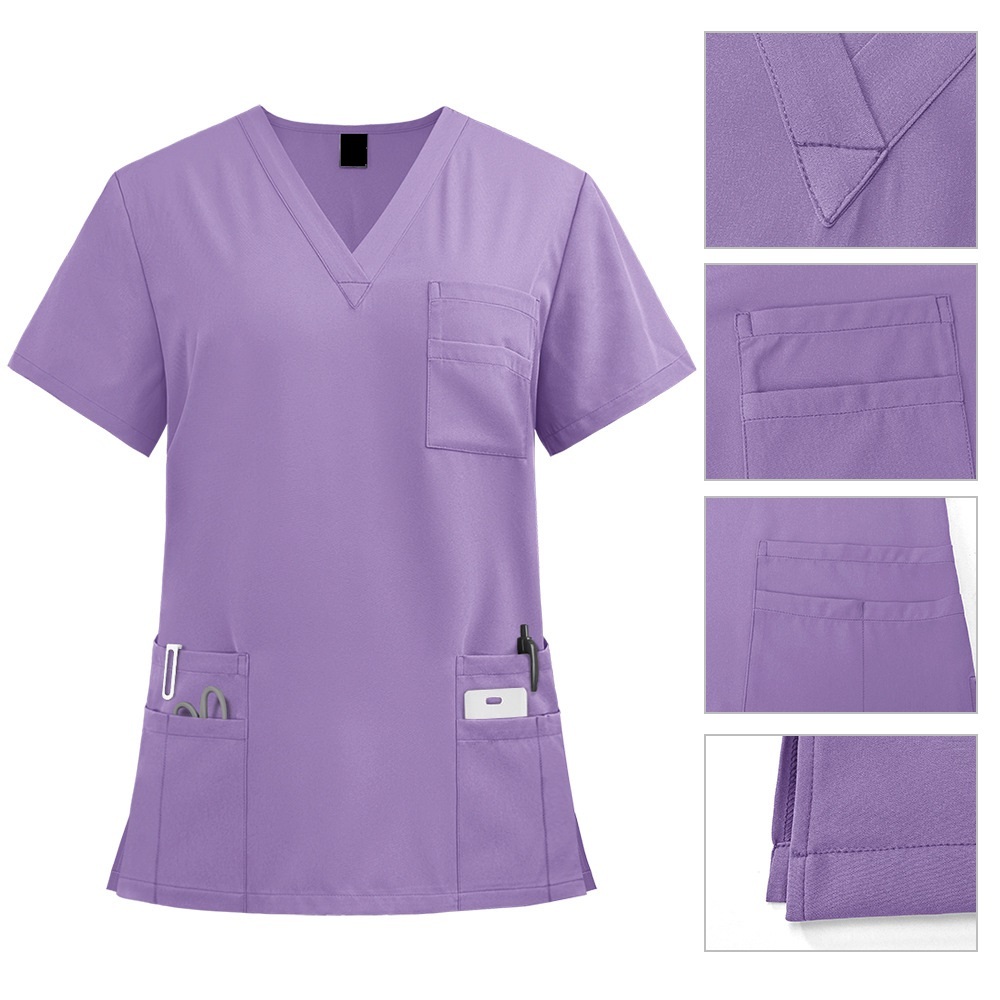 Antimicrobial Textile Fashion Urban Look Durable Quality Spa Beauty Salon Custom Logo Service Nurse Scrub Set New Arrival,Changsha Fancy Apparel Co.,Ltd.,Antimicrobial Textile Fashion Urban Look Durable Quality Spa Beauty Salon Custom Logo Service Nurse Scrub Set New Arrival