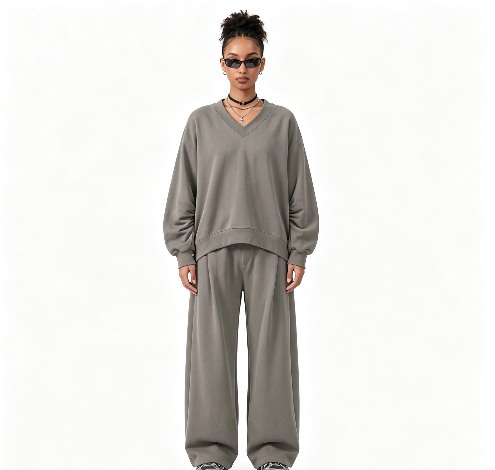 Custom Logo Oversize Hooded Sweatshirt with 350G Heavyweight Fleece Drawstring Pullover for Women Wholesale Bulk,Changsha Fancy Apparel Co.,Ltd.,Custom Logo Oversize Hooded Sweatshirt with 350G Heavyweight Fleece Drawstring Pullover for Women Wholesale Bulk