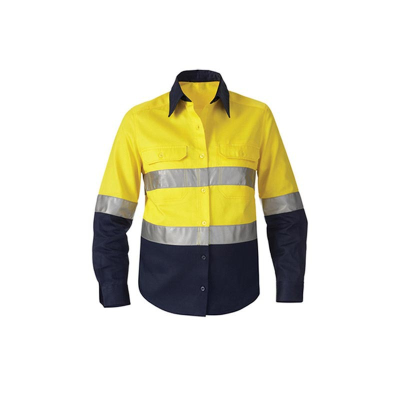 100 Cotton Hi Vis Work Shirt Long Sleeve High Visibility Reflective Safety Shirt Construction Mining,Changsha Fancy Apparel Co.,Ltd.,100 Cotton Hi Vis Work Shirt Long Sleeve High Visibility Reflective Safety Shirt Construction Mining