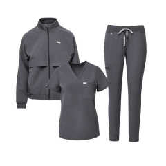 Nurse Scrub Jacket Medical Uniform Women Men Fashionable Design Hospital Work Wear Custom Logo,Changsha Fancy Apparel Co.,Ltd.,Nurse Scrub Jacket Medical Uniform Women Men Fashionable Design Hospital Work Wear Custom Logo