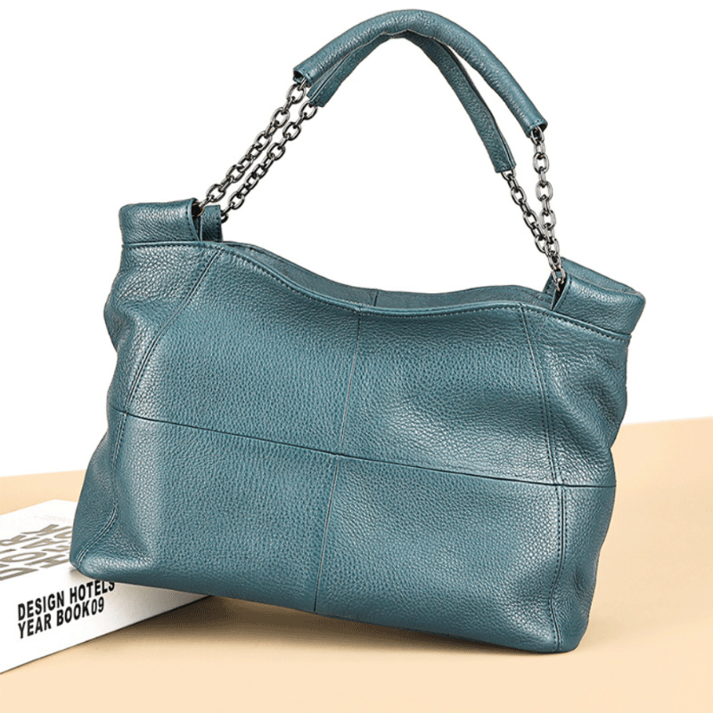 High-end Genuine Leather Lady Handbag Single Shoulder Bag Premium Women's Top Grain Cowhide Chain Bag