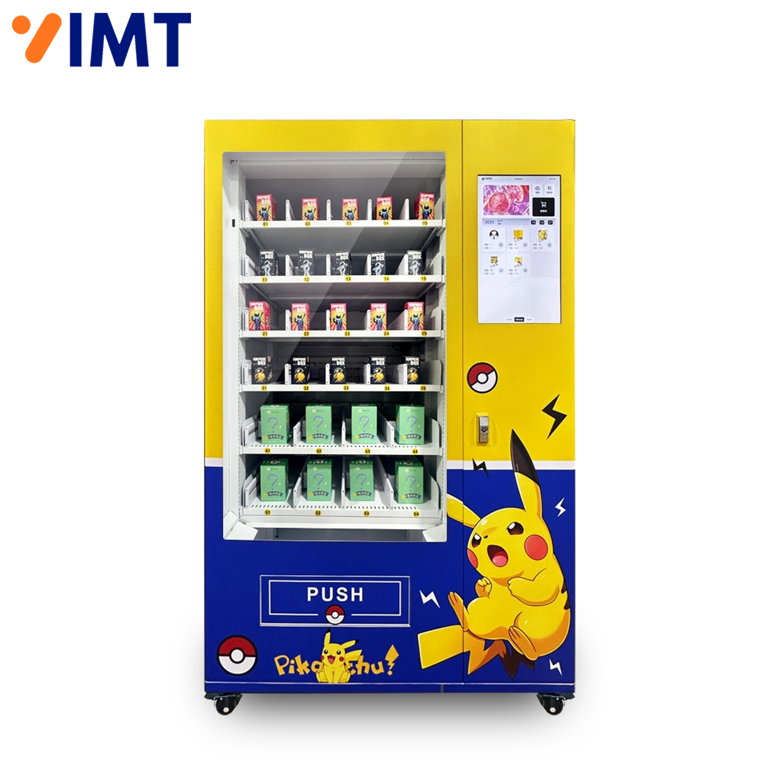 Pokemon-themed 21.5in Interactive Touchscreen Lucky Box Vending Machine,MY SHOP,Pokemon-themed 21.5in Interactive Touchscreen Lucky Box Vending Machine