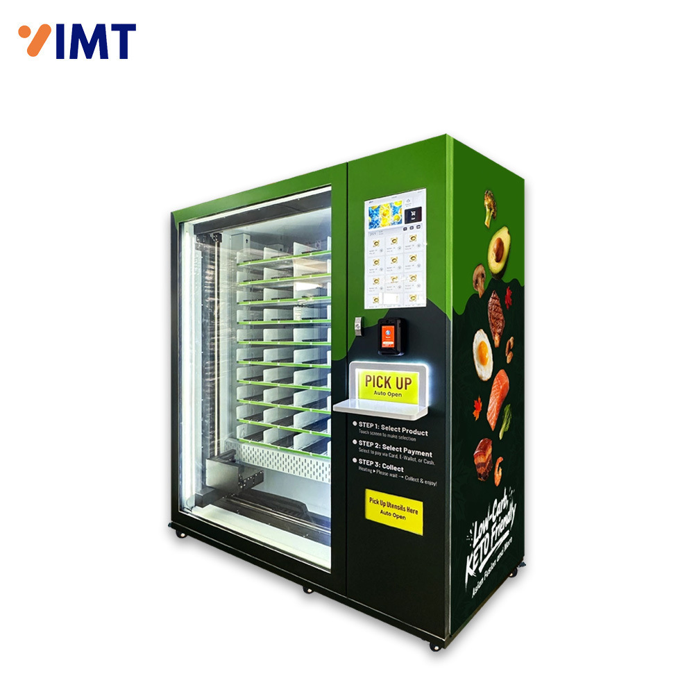 Smart Hot Food Vending Machine with Microwave Heating System for Ready-to-Eat Meals,Iron Momenta Technology Company,Smart Hot Food Vending Machine with Microwave Heating System for Ready-to-Eat Meals