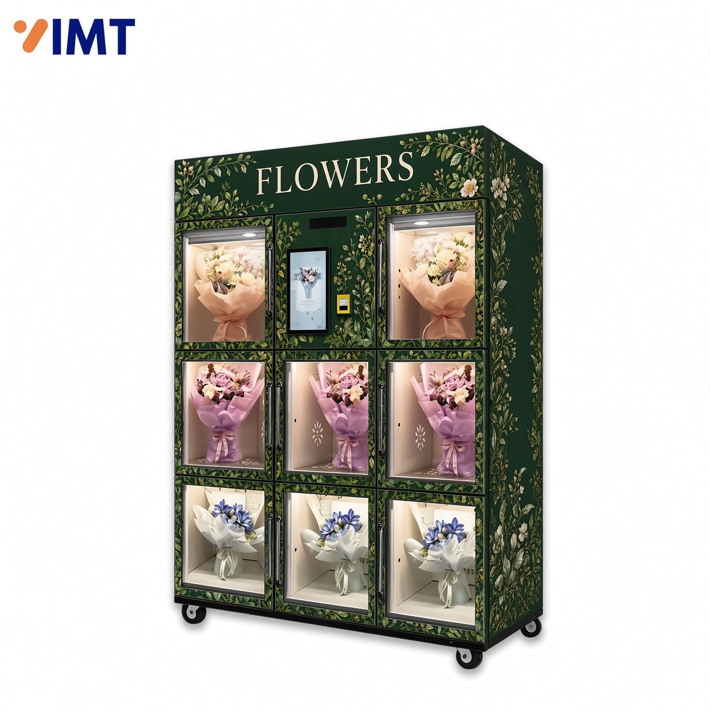 15.6-Inch Touch Screen Fresh Flower & Bouquet Vending Machine for 24-Hour Unmanned Floral Business,Iron Momenta Technology Company,15.6-Inch Touch Screen Fresh Flower & Bouquet Vending Machine for 24-Hour Unmanned Floral Business