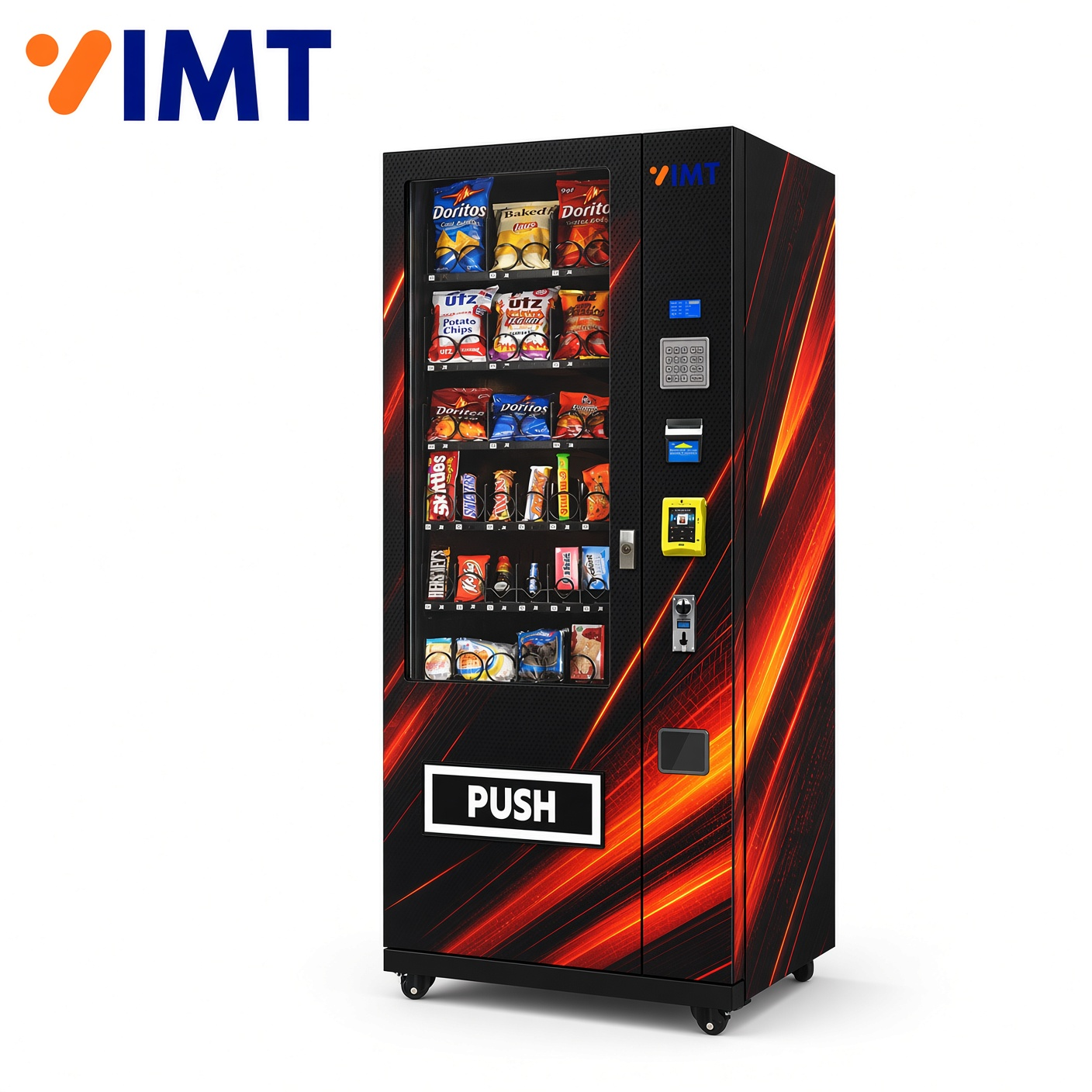 36 Slots Metal Keypad Drink Snack Vending Machine with Lay’s Snack Theme Design,Iron Momenta Technology Company,36 Slots Metal Keypad Drink Snack Vending Machine with Lay’s Snack Theme Design