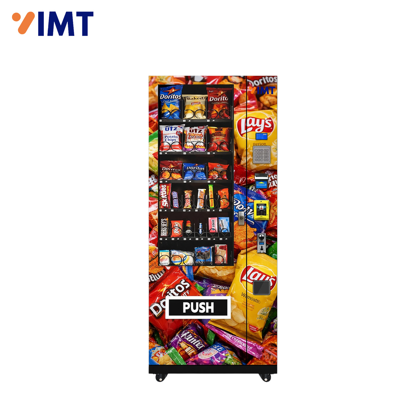36 Slots Metal Keypad Drink Snack Vending Machine with Lay’s Snack Theme Design,Iron Momenta Technology Company,36 Slots Metal Keypad Drink Snack Vending Machine with Lay’s Snack Theme Design