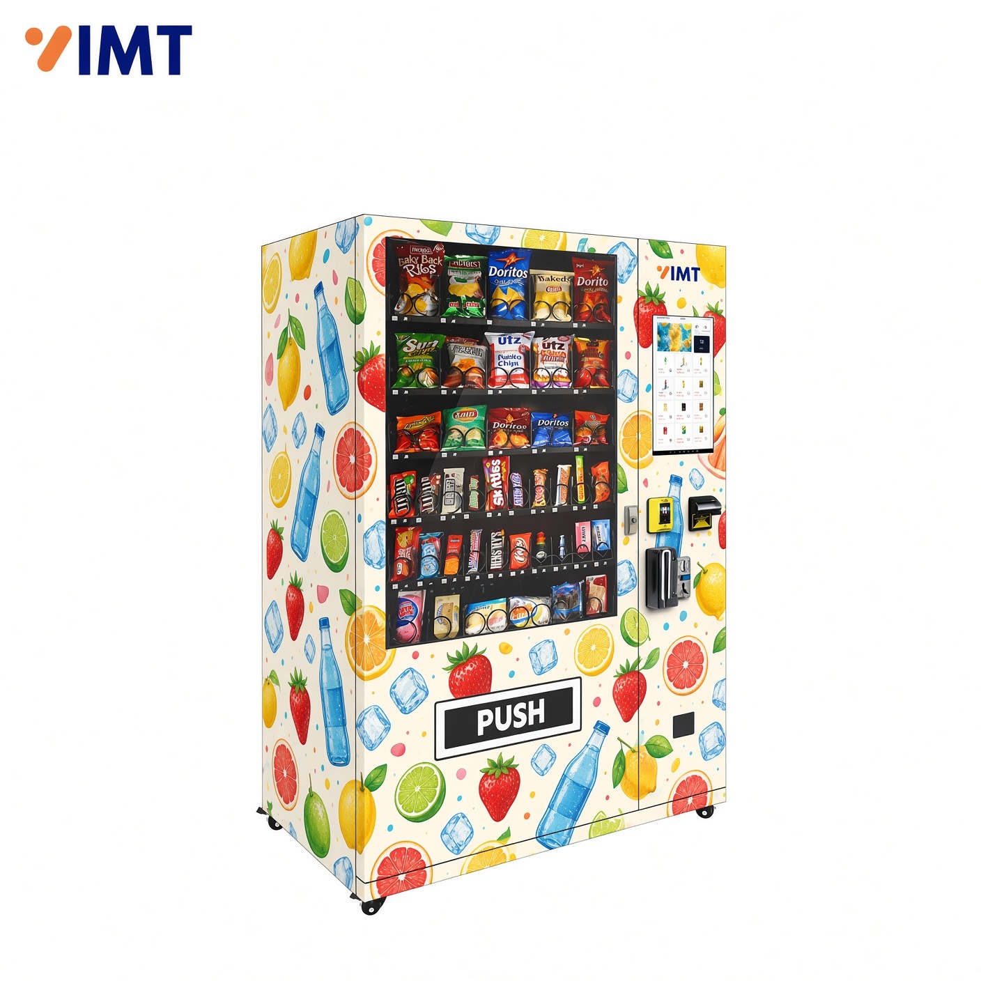 60-Slot 21.5" Touchscreen Refrigerated Drink & Snack Vending Machine,Iron Momenta Technology Company,60-Slot 21.5" Touchscreen Refrigerated Drink & Snack Vending Machine