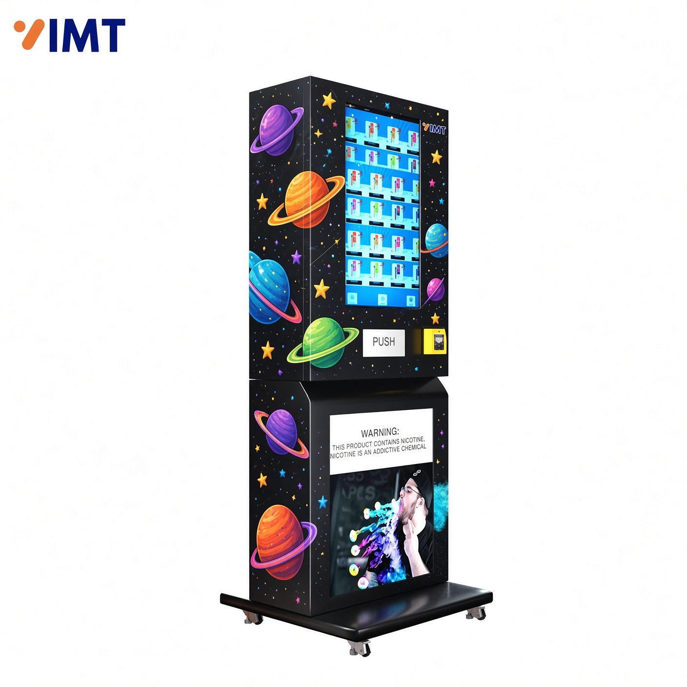 Planet-Themed Wall-Mounted Cigarette Perfume Vending Machine,Iron Momenta Technology Company,Planet-Themed Wall-Mounted Cigarette Perfume Vending Machine