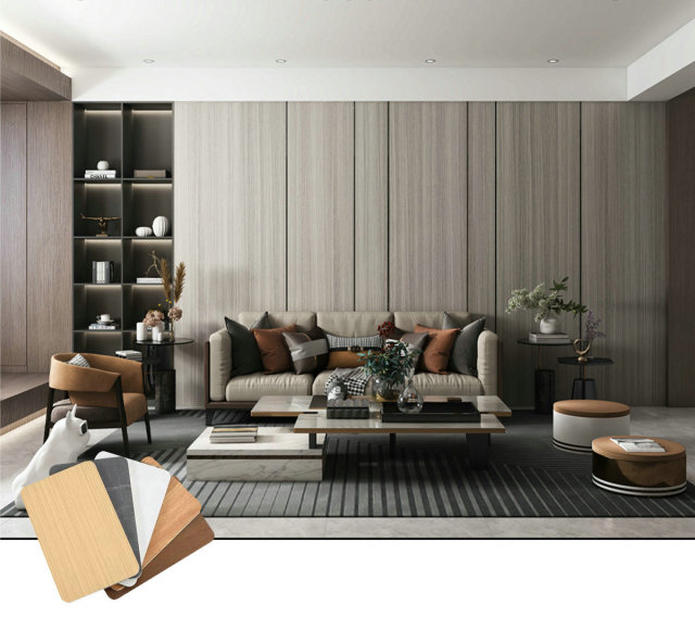 Eco Bamboo Charcoal Wood Veneer Panel,Linyi Rayhoo New Materials Co.,Ltd,Eco Bamboo Charcoal Wood Veneer Panel
