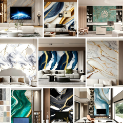 Flexible Thin UV Marble Sheets,Linyi Rayhoo New Materials Co.,Ltd,Budget-Friendly PVC Marble Sheets