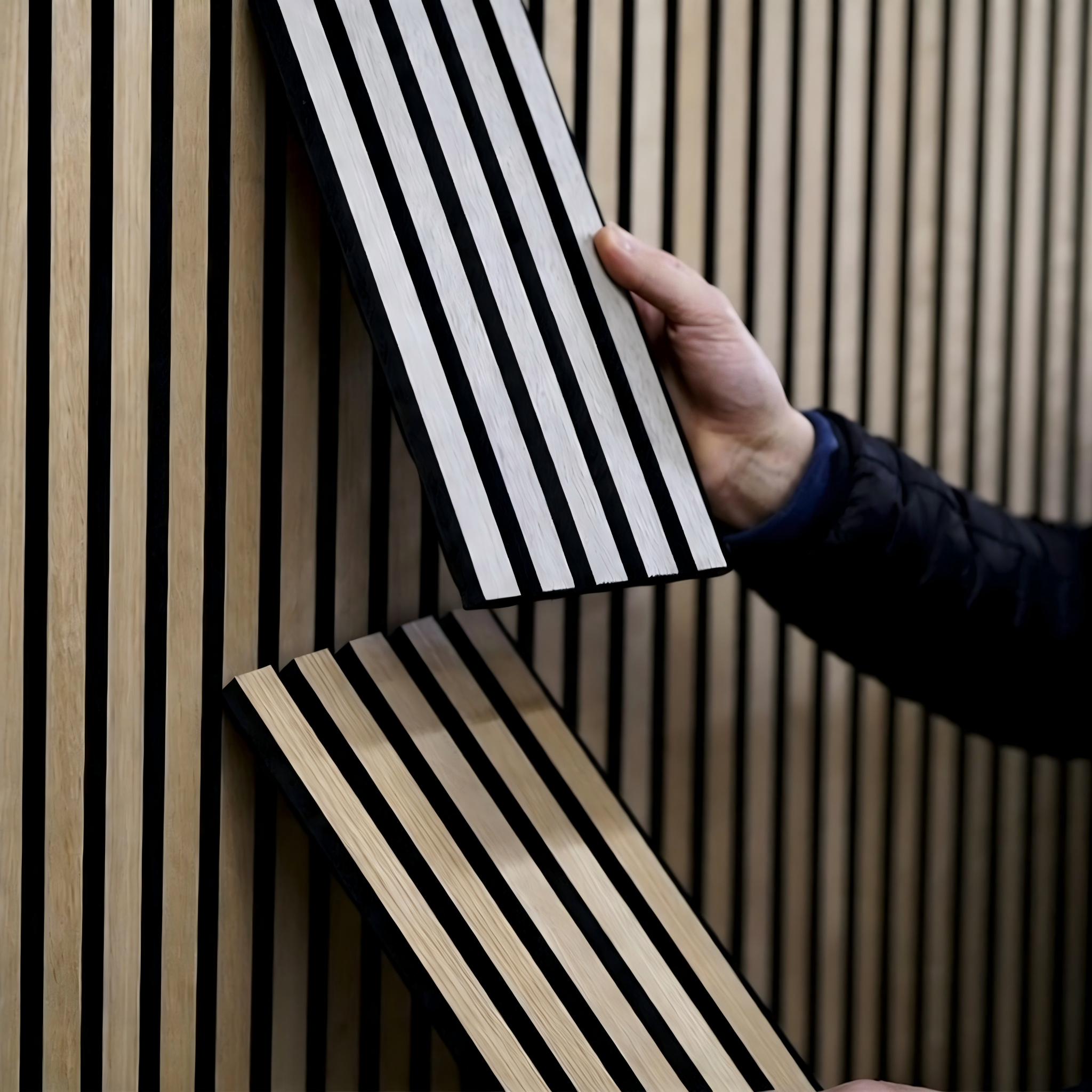 Wood Slat Decorative Acoustic Panel,Linyi Rayhoo New Materials Co.,Ltd,Wood Slat Decorative Acoustic Panel