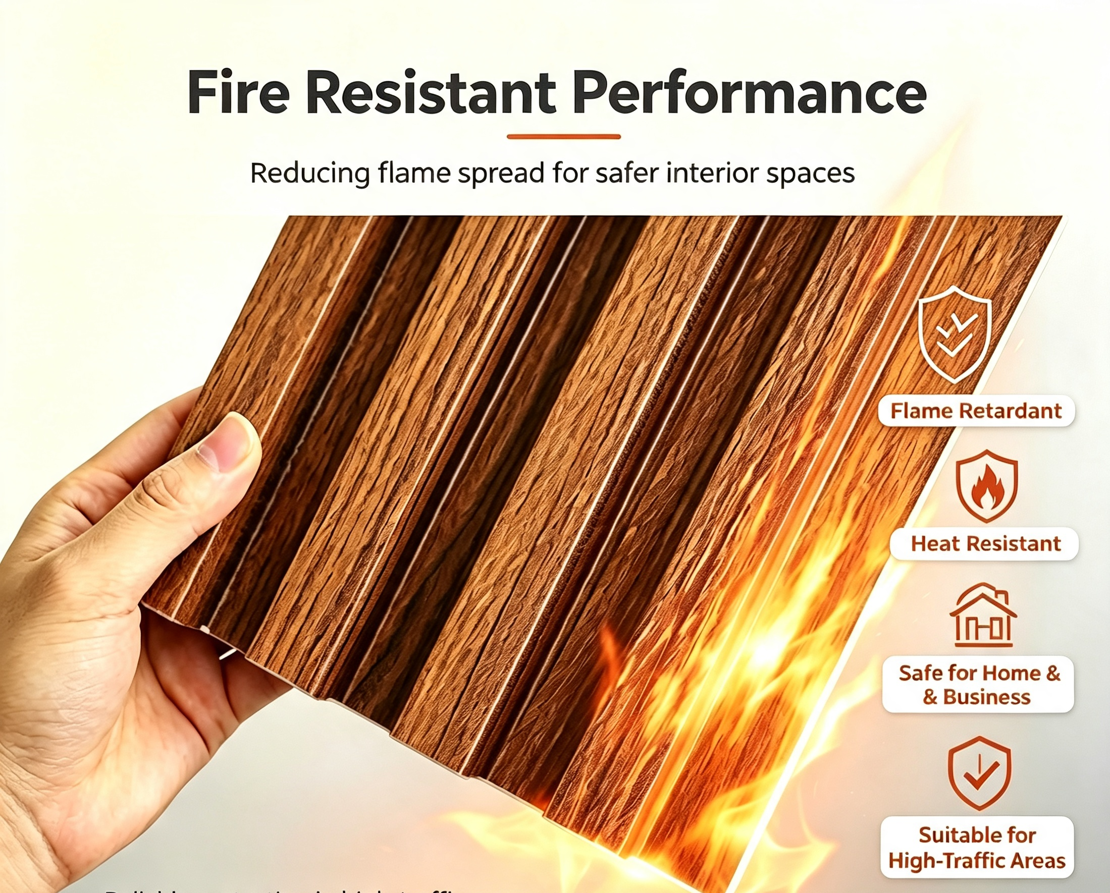 High Fire Resistant WPC Wall Panel,Linyi Rayhoo New Materials Co.,Ltd,Waterproof Anti-mold WPC Panel