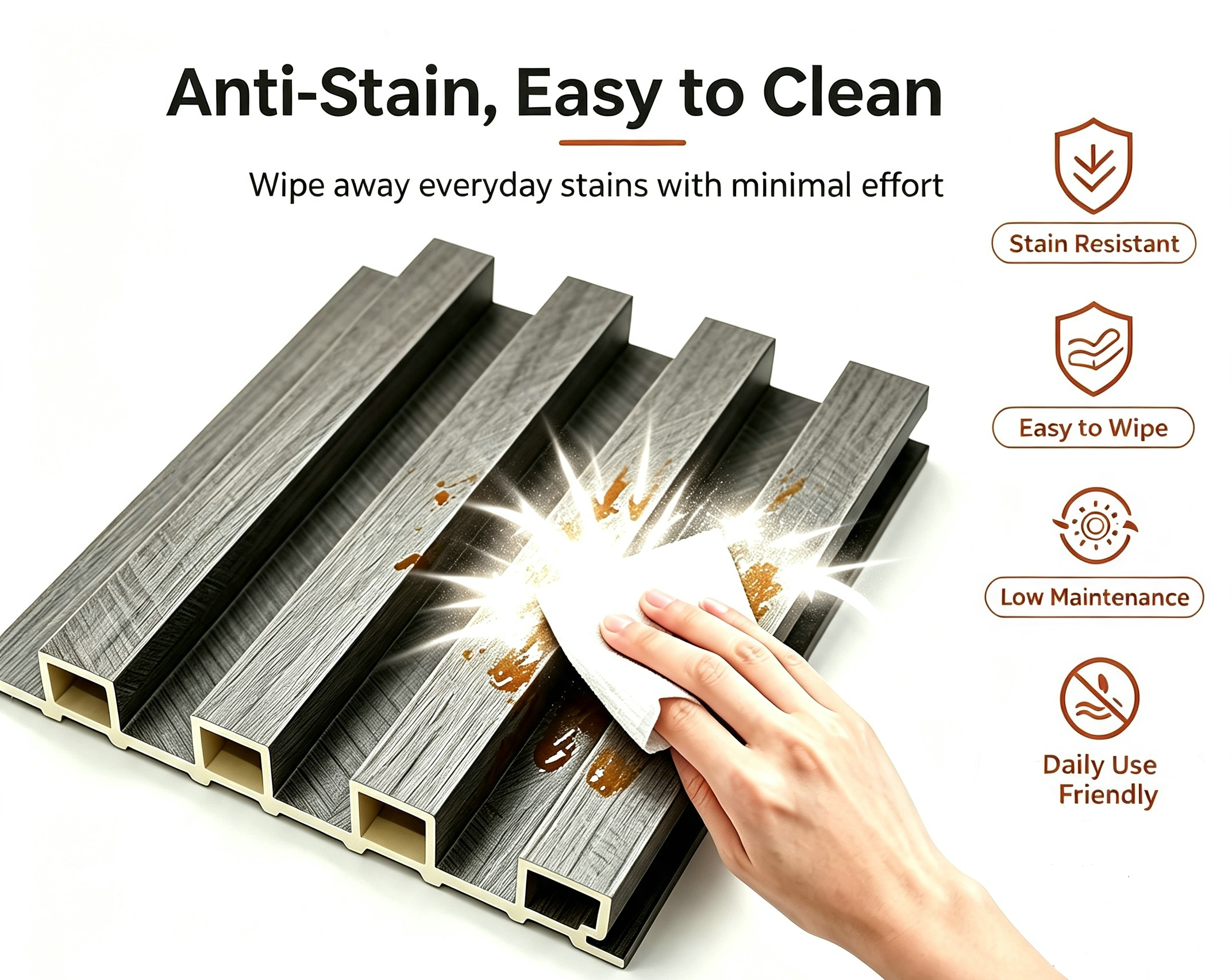 Commercial Grade WPC Wall Panel,Linyi Rayhoo New Materials Co.,Ltd,Commercial Grade WPC Wall Panel