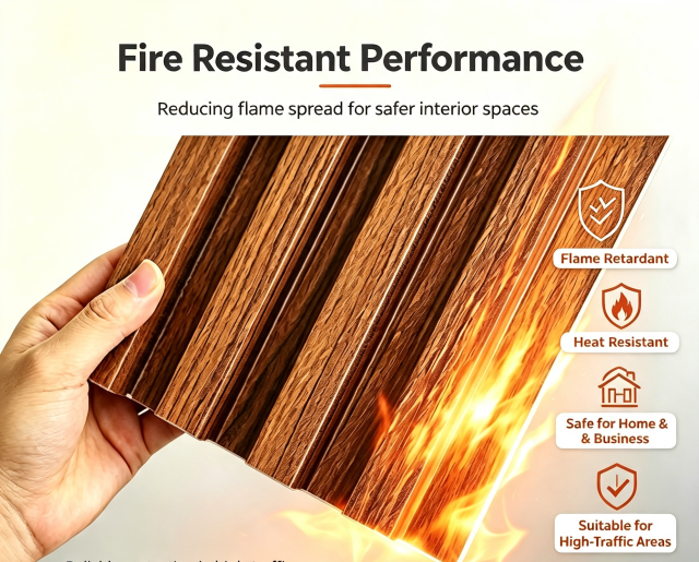 High Fire Resistant WPC Wall Panel,Linyi Rayhoo New Materials Co.,Ltd,Waterproof Anti-mold WPC Panel