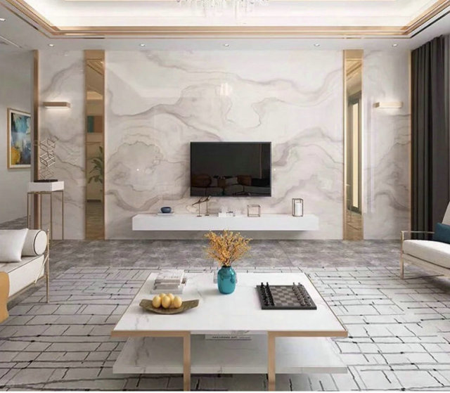 Stylish Waterproof UV Marble Sheet Panel,Linyi Rayhoo New Materials Co.,Ltd,Glossy Marble PVC Wall Sheet