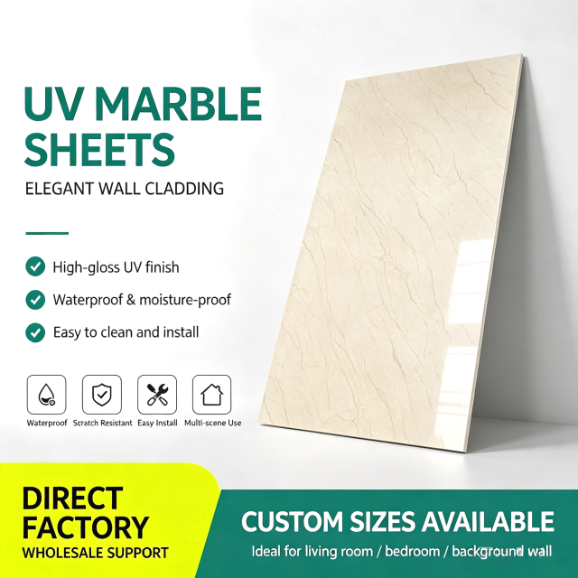 Luxury UV Marble Sheet,Linyi Rayhoo New Materials Co.,Ltd,Lightweight Quick-Install UV Marble Sheet
