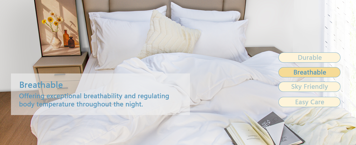 Breathable comforter cover