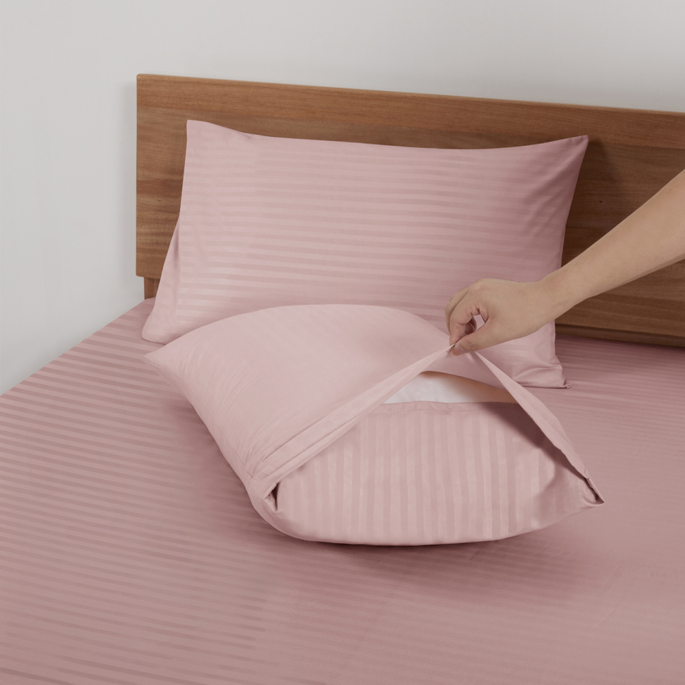 Queen Size Sheet Set - Hotel Luxury 1800 Bedding Sheets & Pillowcases - Deep Pocket Fitted Sheet, Soft, Breathable, Wrinkle & Fade Resistant - 4 Piece (Queen, Blush Pink)