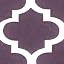 17-purple Quatrefoil With White Pattern