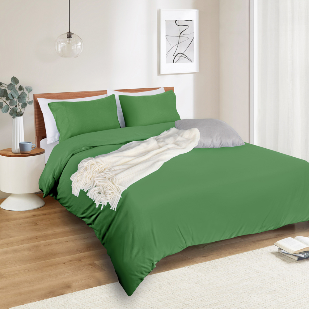 White Duvet Cover Queen Size – Queen Duvet Cover Set - Soft and Breathable Comforter Cover with Zipper Closure, 3Pieces, 1 Duvet Cover (90x90) and 2 Pillow Cases(20x26)