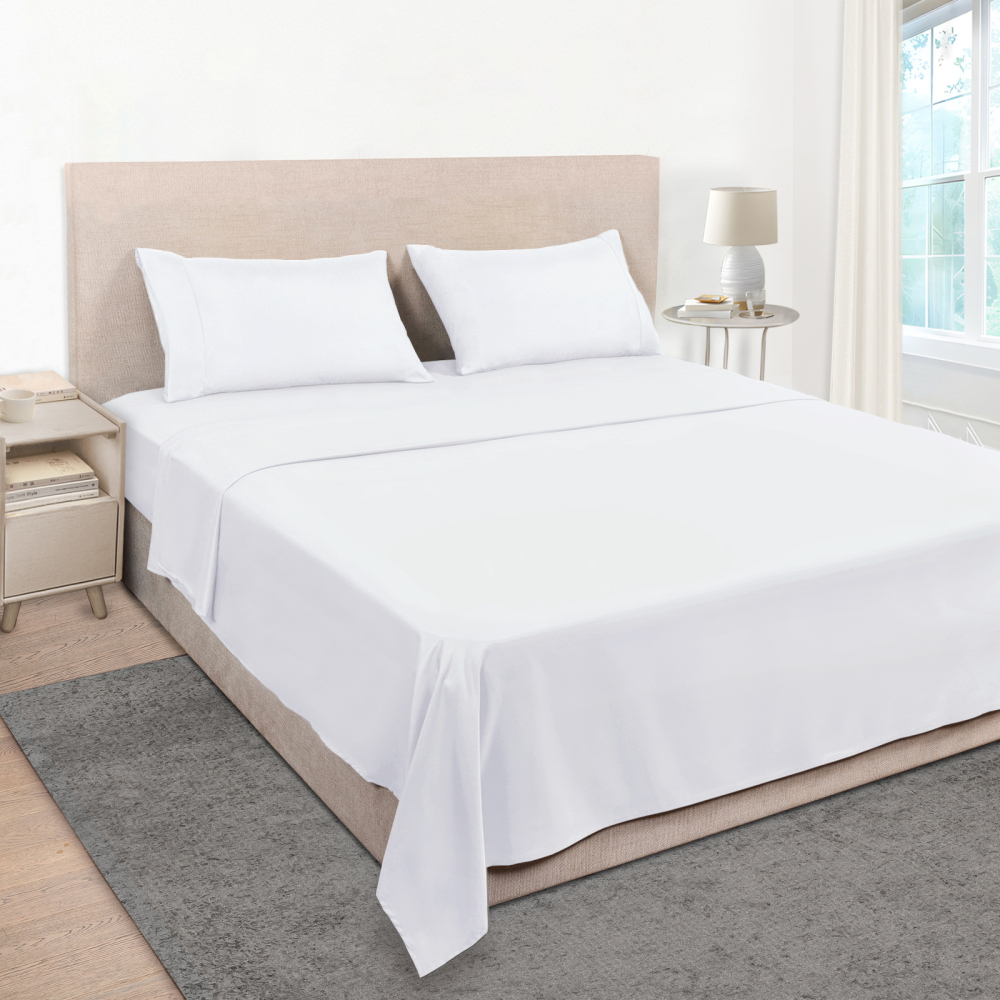 Queen Size Sheet Set - Hotel Luxury 1800 Bedding Sheets & Pillowcases - Deep Pocket Fitted Sheet, Soft, Breathable, Wrinkle & Fade Resistant - 4 Piece (Queen, Blush Pink)