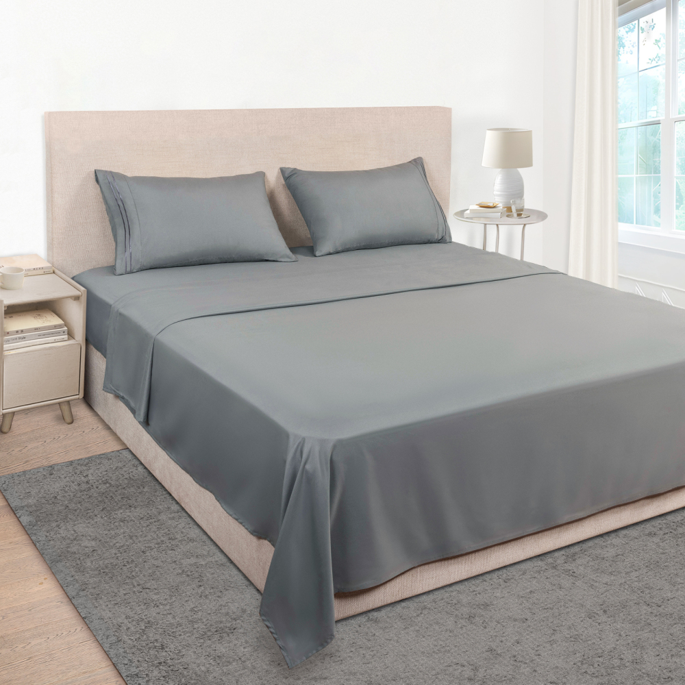 Queen Size Sheet Set - Hotel Luxury 1800 Bedding Sheets & Pillowcases - Deep Pocket Fitted Sheet, Soft, Breathable, Wrinkle & Fade Resistant - 4 Piece (Queen, Blush Pink)