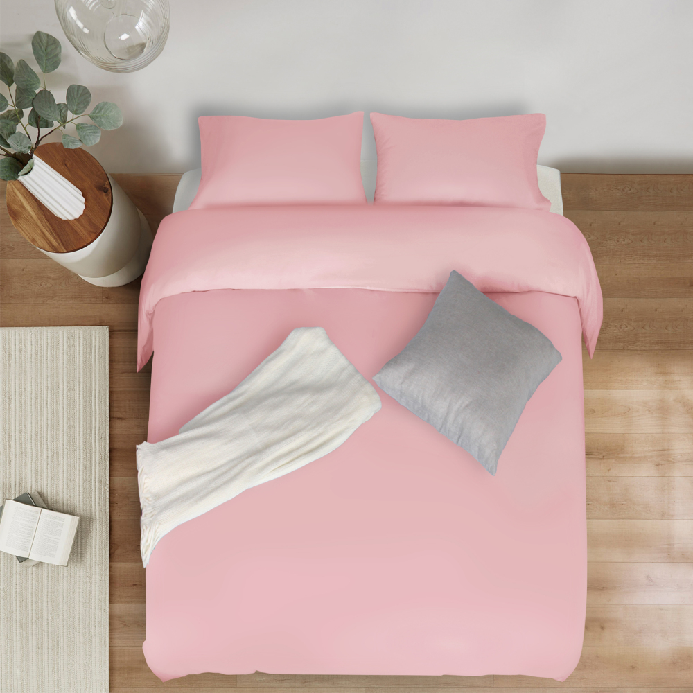 White Duvet Cover Queen Size – Queen Duvet Cover Set - Soft and Breathable Comforter Cover with Zipper Closure, 3Pieces, 1 Duvet Cover (90x90) and 2 Pillow Cases(20x26)