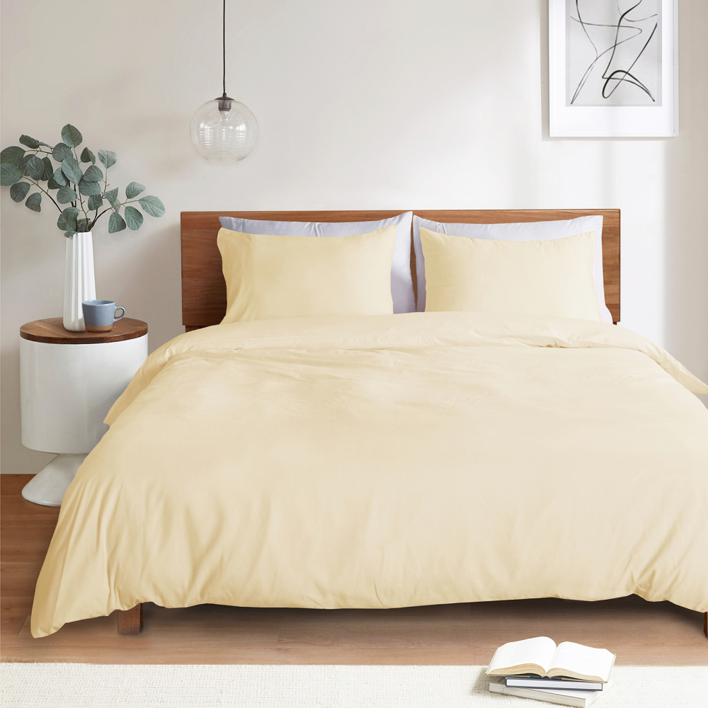 White Duvet Cover Queen Size – Queen Duvet Cover Set - Soft and Breathable Comforter Cover with Zipper Closure, 3Pieces, 1 Duvet Cover (90x90) and 2 Pillow Cases(20x26)
