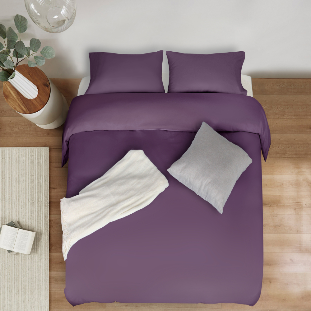 White Duvet Cover Queen Size – Queen Duvet Cover Set - Soft and Breathable Comforter Cover with Zipper Closure, 3Pieces, 1 Duvet Cover (90x90) and 2 Pillow Cases(20x26)