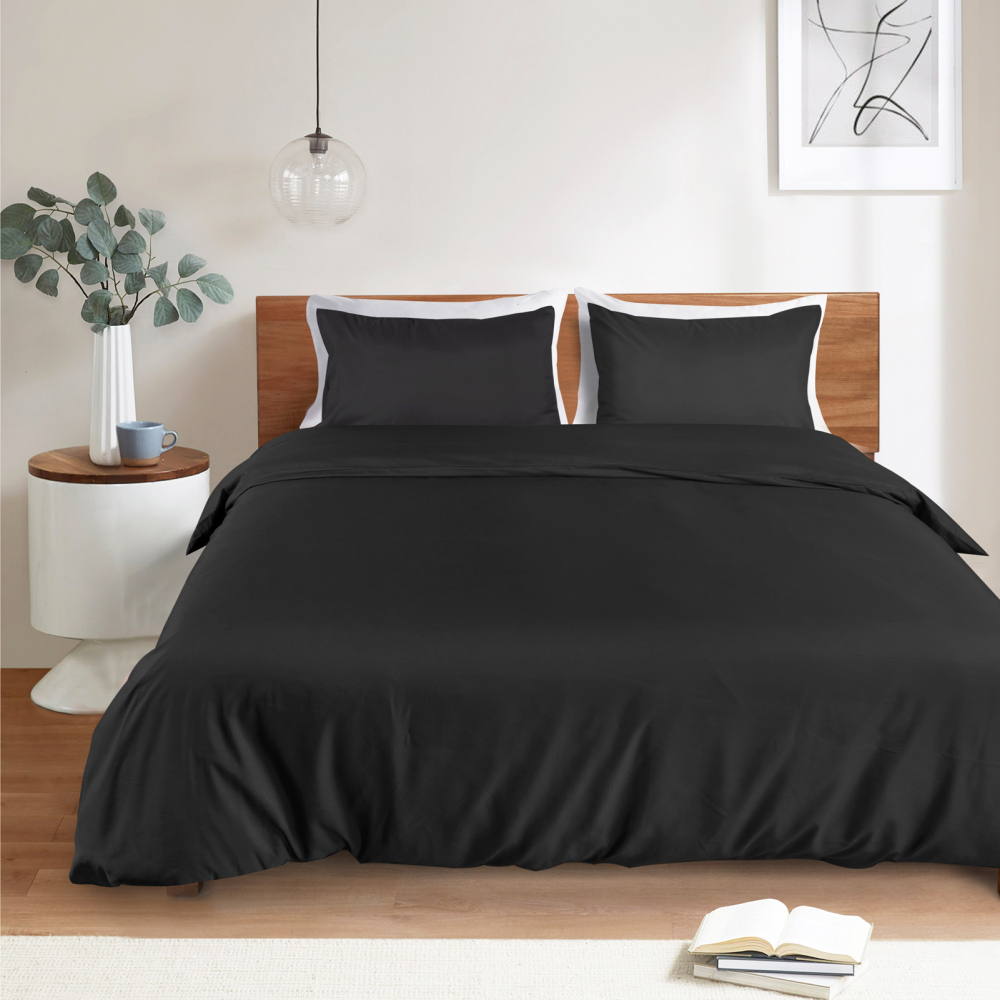 White Duvet Cover Queen Size – Queen Duvet Cover Set - Soft and Breathable Comforter Cover with Zipper Closure, 3Pieces, 1 Duvet Cover (90x90) and 2 Pillow Cases(20x26)