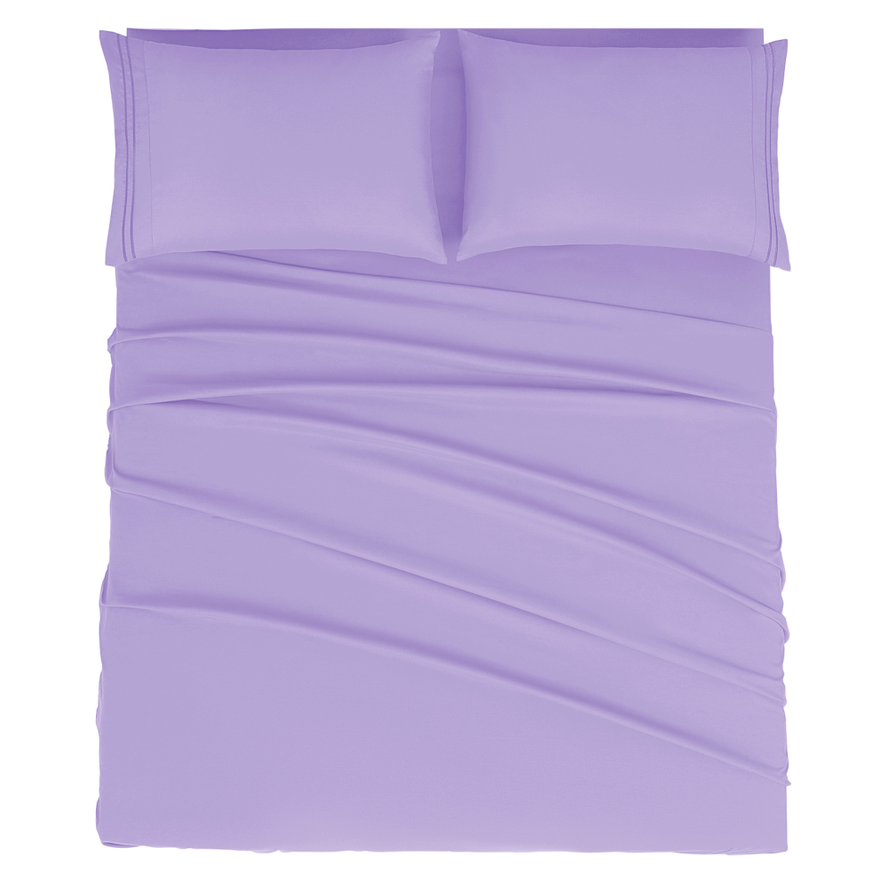 Queen Size Sheet Set - Hotel Luxury 1800 Bedding Sheets & Pillowcases - Deep Pocket Fitted Sheet, Soft, Breathable, Wrinkle & Fade Resistant - 4 Piece (Queen, Blush Pink)