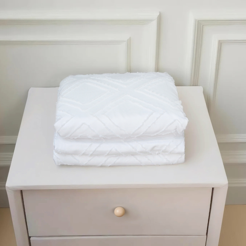 White Duvet Cover Queen Size – Queen Duvet Cover Set - Soft and Breathable Comforter Cover with Zipper Closure, 3Pieces, 1 Duvet Cover (90x90) and 2 Pillow Cases(20x26)