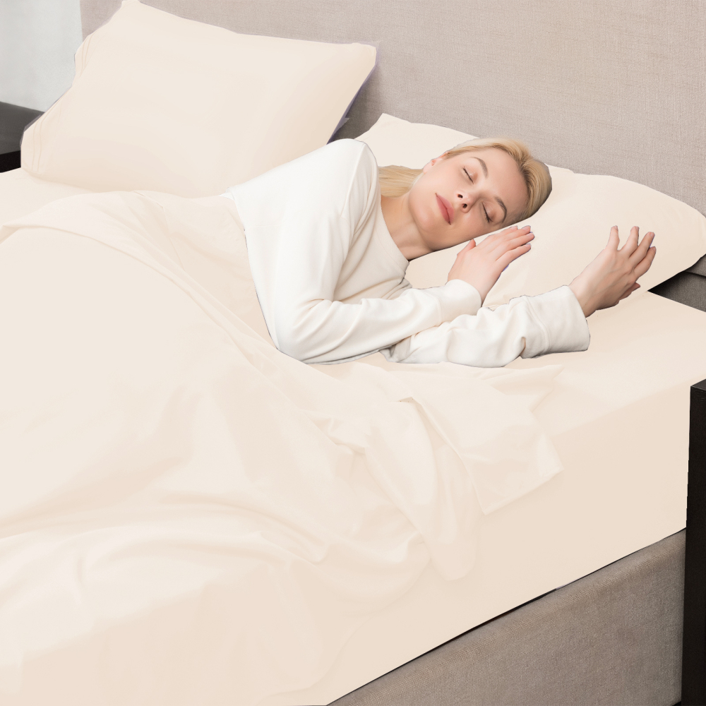 Queen Size Sheet Set - Hotel Luxury 1800 Bedding Sheets & Pillowcases - Deep Pocket Fitted Sheet, Soft, Breathable, Wrinkle & Fade Resistant - 4 Piece (Queen, Blush Pink)