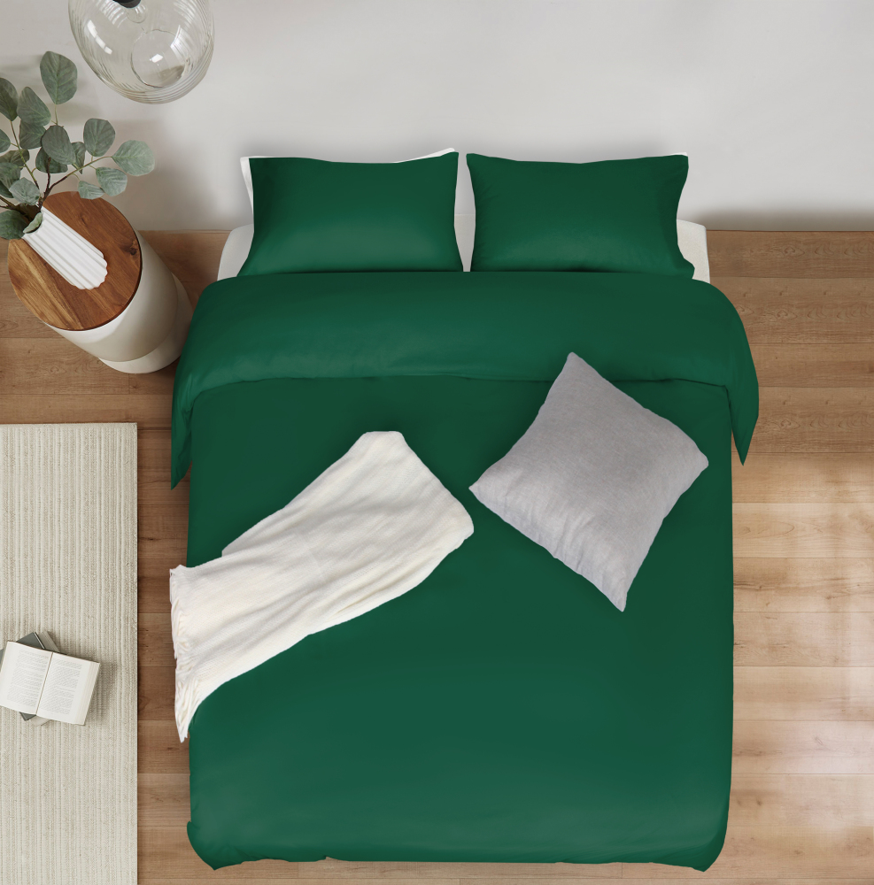 White Duvet Cover Queen Size – Queen Duvet Cover Set - Soft and Breathable Comforter Cover with Zipper Closure, 3Pieces, 1 Duvet Cover (90x90) and 2 Pillow Cases(20x26)
