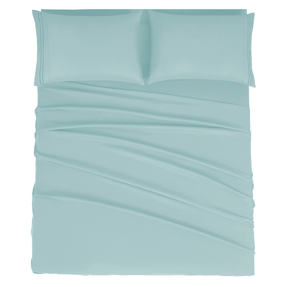 Queen Size Sheet Set - Hotel Luxury 1800 Bedding Sheets & Pillowcases - Deep Pocket Fitted Sheet, Soft, Breathable, Wrinkle & Fade Resistant - 4 Piece (Queen, Blush Pink)