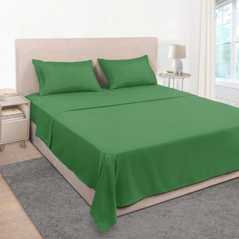 Queen Size Sheet Set - Hotel Luxury 1800 Bedding Sheets & Pillowcases - Deep Pocket Fitted Sheet, Soft, Breathable, Wrinkle & Fade Resistant - 4 Piece (Queen, Blush Pink)
