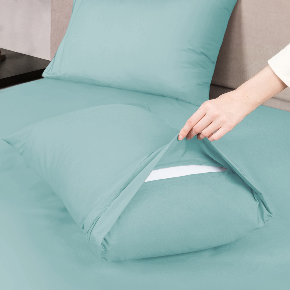 Queen Size Sheet Set - Hotel Luxury 1800 Bedding Sheets & Pillowcases - Deep Pocket Fitted Sheet, Soft, Breathable, Wrinkle & Fade Resistant - 4 Piece (Queen, Blush Pink)