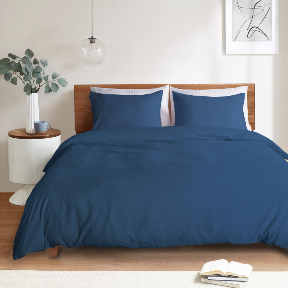 White Duvet Cover Queen Size – Queen Duvet Cover Set - Soft and Breathable Comforter Cover with Zipper Closure, 3Pieces, 1 Duvet Cover (90x90) and 2 Pillow Cases(20x26)
