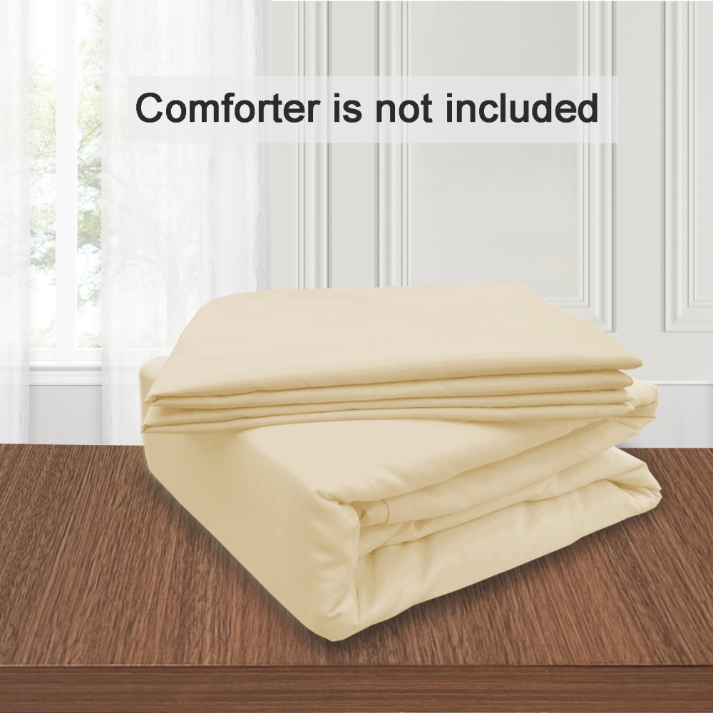 White Duvet Cover Queen Size – Queen Duvet Cover Set - Soft and Breathable Comforter Cover with Zipper Closure, 3Pieces, 1 Duvet Cover (90x90) and 2 Pillow Cases(20x26)