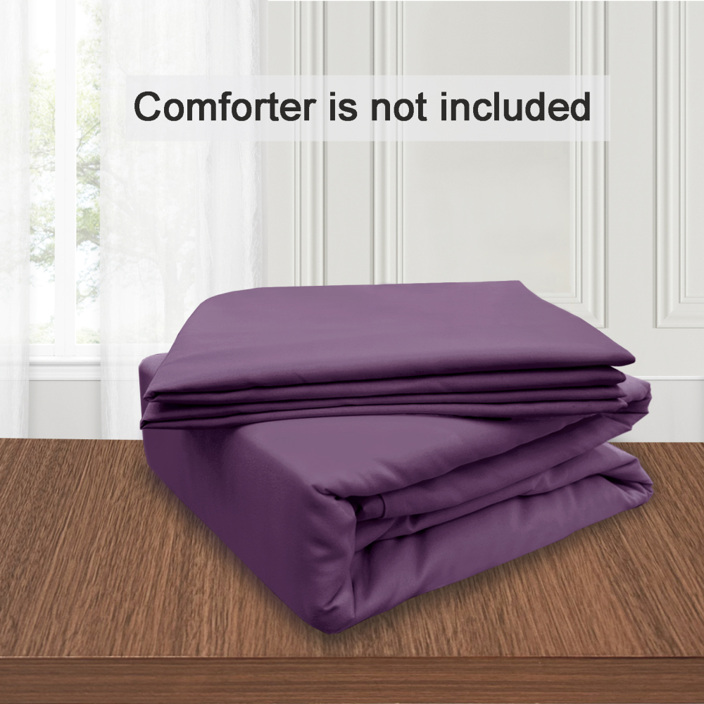 White Duvet Cover Queen Size – Queen Duvet Cover Set - Soft and Breathable Comforter Cover with Zipper Closure, 3Pieces, 1 Duvet Cover (90x90) and 2 Pillow Cases(20x26)
