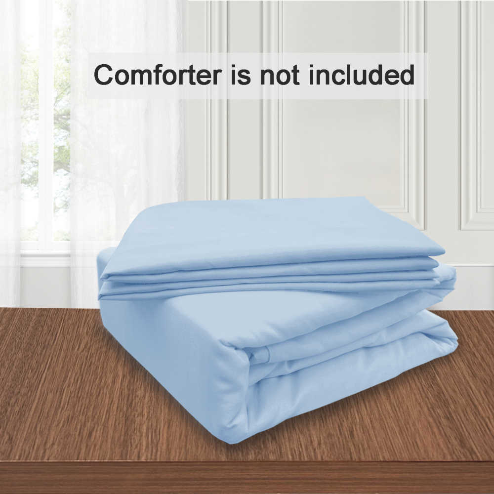 White Duvet Cover Queen Size – Queen Duvet Cover Set - Soft and Breathable Comforter Cover with Zipper Closure, 3Pieces, 1 Duvet Cover (90x90) and 2 Pillow Cases(20x26)