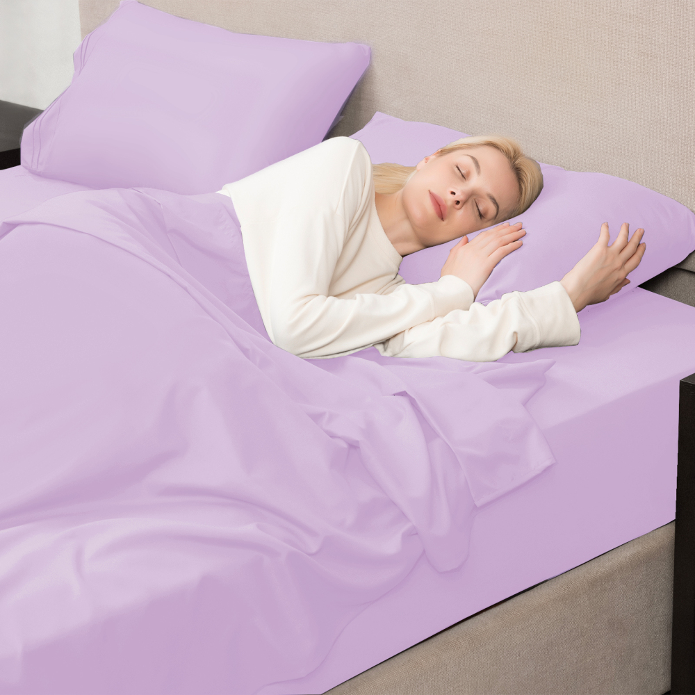 Queen Size Sheet Set - Hotel Luxury 1800 Bedding Sheets & Pillowcases - Deep Pocket Fitted Sheet, Soft, Breathable, Wrinkle & Fade Resistant - 4 Piece (Queen, Blush Pink)