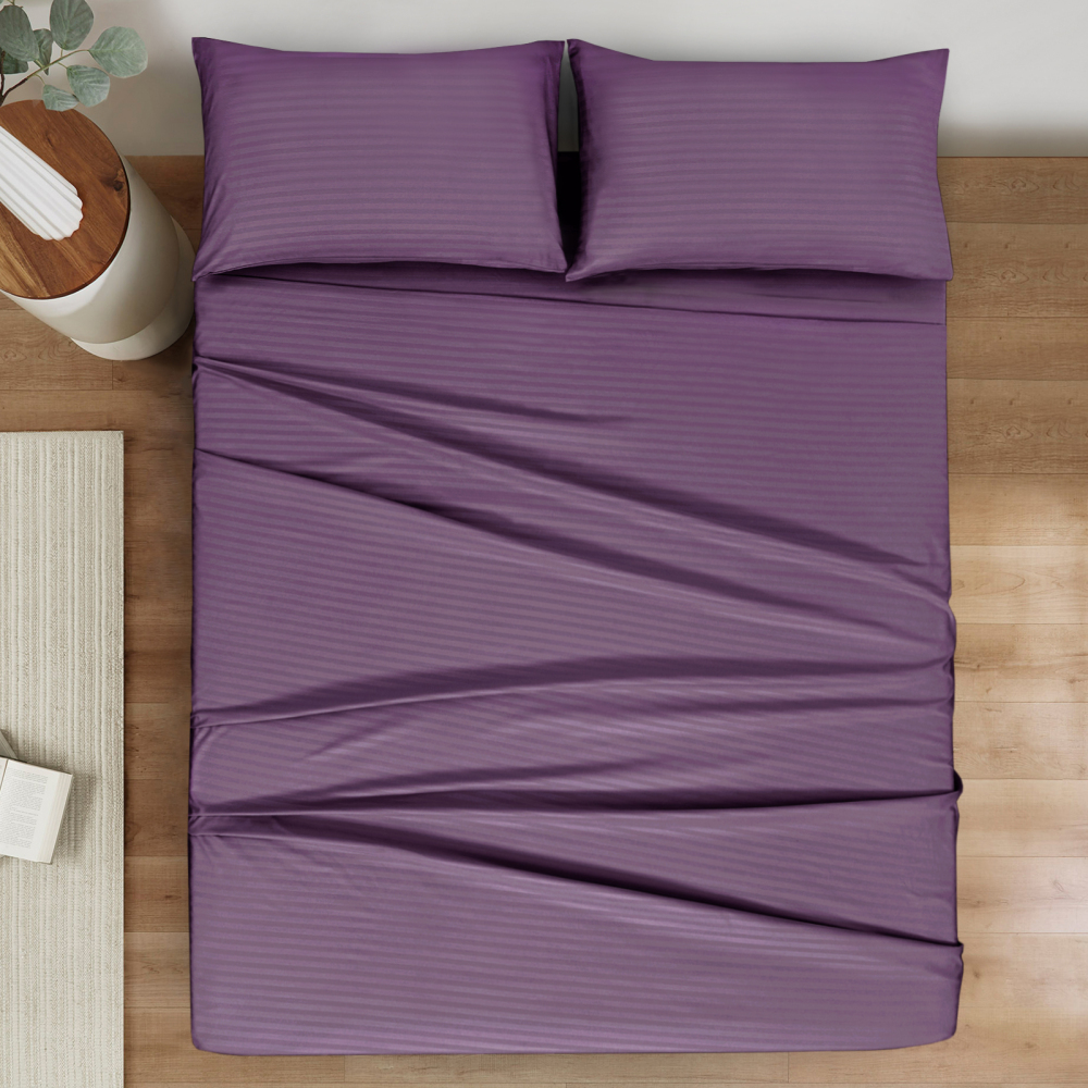 Queen Size Sheet Set - Hotel Luxury 1800 Bedding Sheets & Pillowcases - Deep Pocket Fitted Sheet, Soft, Breathable, Wrinkle & Fade Resistant - 4 Piece (Queen, Blush Pink)