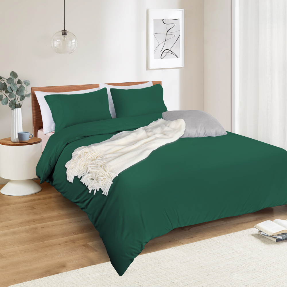 White Duvet Cover Queen Size – Queen Duvet Cover Set - Soft and Breathable Comforter Cover with Zipper Closure, 3Pieces, 1 Duvet Cover (90x90) and 2 Pillow Cases(20x26)