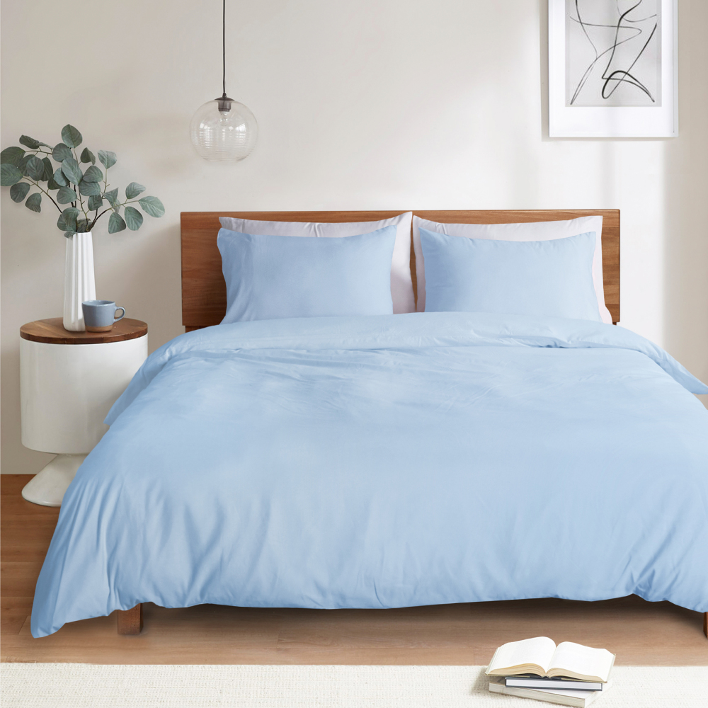 White Duvet Cover Queen Size – Queen Duvet Cover Set - Soft and Breathable Comforter Cover with Zipper Closure, 3Pieces, 1 Duvet Cover (90x90) and 2 Pillow Cases(20x26)
